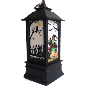 Karnevalový doplněk Strašidelná svítící lucerna 20 cm