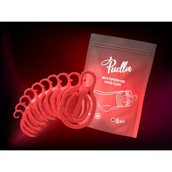 Puella Multifunkční párovače ponožek, červené, 10 ks Variant: 1 balení (10 ks)