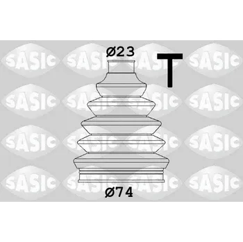 Manžeta ke kolu Sada měchů, hnací hřídel SASIC 1906160
