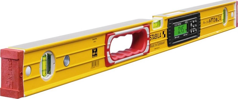 Vodováha s digitálním sklonoměrem STABILA 17671, délka 80 cm, s úchyty, IP65, Typ 196-2 717671