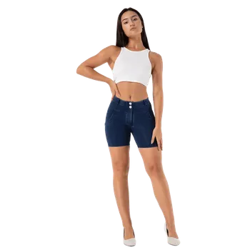 Pánské kraťasy Royal Wolf Legínové Push-Up kraťasy Melody, Dark Blue Jeans Velikost: M, Varianta: Nízký pas