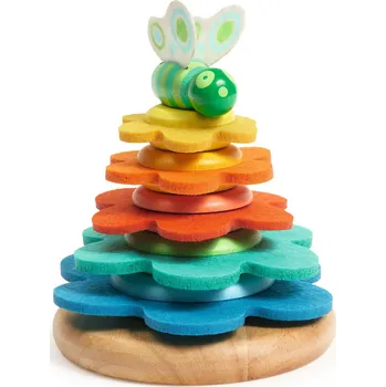 Hračka pro nejmenší Stohovací květina s motýlkem