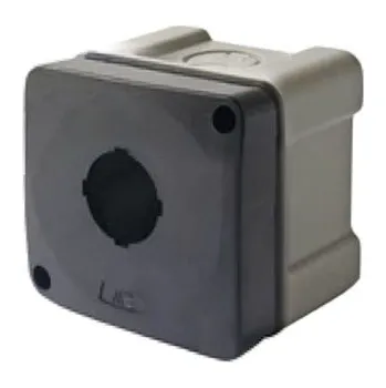 Elektroinstalační krabice Kryt pro ovladač plastový 70x70x67mm, 1x23mm, IP67, černý