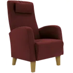 DUBLIN, křeslo, moření přírodní, látka vínová