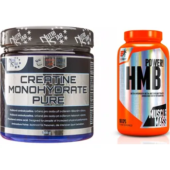 Kreatin Nutristar Kreatin Monohydrát 500g + Extrifit HMB Power 180 kapslí