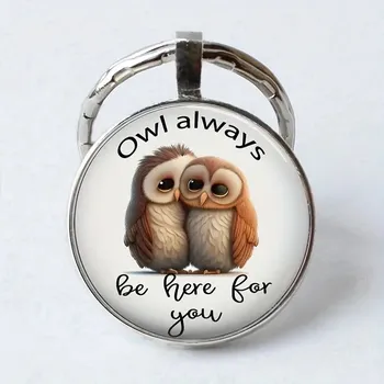 Přívěsek na klíče sova