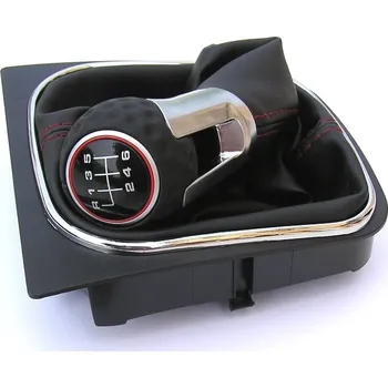 Hlavice řadicí páky TSM Tuning Řadící páka Volkswagen Golf VI GTI (2008 - 2013) s manžetou a rámečkem - 5 i 6 rychlostí