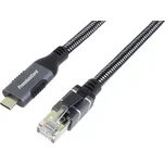 PremiumCord Ethernetový kabel USB-C na LAN RJ45 10/100/1000, 3m