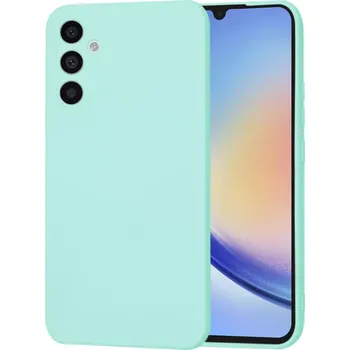 Pouzdro na mobilní telefon Kryt Samsung Galaxy A34 5G Techsuit SoftFlex - sea blue