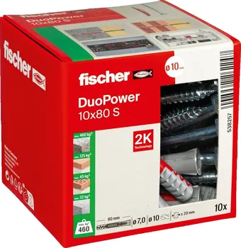 Hmoždinka Fischer Group Duopower S LD 538257 10 x 80 mm 10 ks