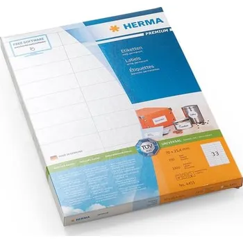 Samolepící etiketa Samolepicí etikety, 70x25 mm