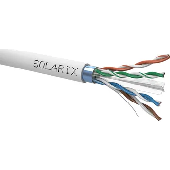 Video kabel SOLARIX Kabel FTP 4x2x0,5 CAT6 PVC (balení 500m/cívka) 26000003