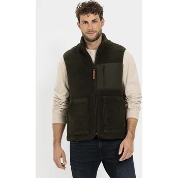 VESTA CAMEL ACTIVE FLEECE VEST DARK KHAKI