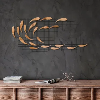 Obraz ASIR Nástěnná dekorace kovová SHEEN béžová