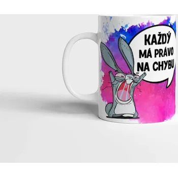 Hrnek Každý má právo na chybu - Žlutá