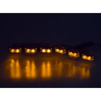 Přídavný světlomet PREDATOR LED do mřížky, 12V, oranžový, STM KF071-2