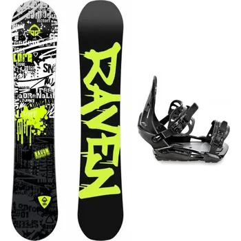 Snowboard Raven Core Junior mini dětský snowboard + Raven S230 Black vázání 115 cm + vázání M/L (EU 41-47) + DÁREK + Doprava ZDARMA