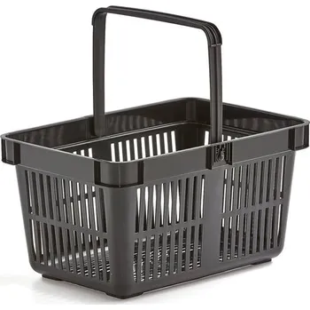 Nákupní košík, 27 l, černý