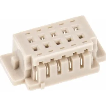 Elektrický konektor Pouzdro konektoru, řada: DF13, rozteč: 1.25mm, počet kontaktů: 10, počet řad: 2, orientace těla: Rovný, Samice,