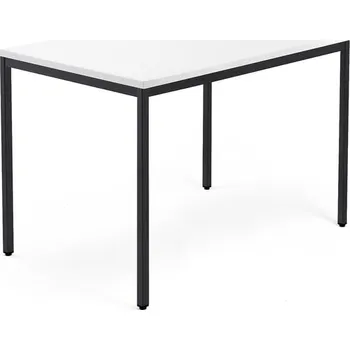 Psací stůl Psací stůl QBUS, 4 nohy, 1200x800 mm, černý rám, bílá
