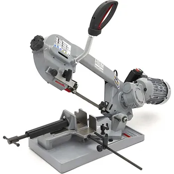 Pásová pila HBM 125P, přenosná pásová pila na kov, litinová základna, 550 W, 25 kg (HBM Machines)