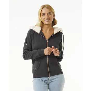 Pánská mikina Mikina Rip Curl VELOUCHI SHERPA FLEECE Washed Black velikost XS