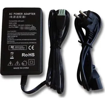 Adaptér k notebooku VHBW Nabíječka pro tiskárny HP DeskJet / OfficeJet, 24W / 15V-32V / 0,500A-0,530A