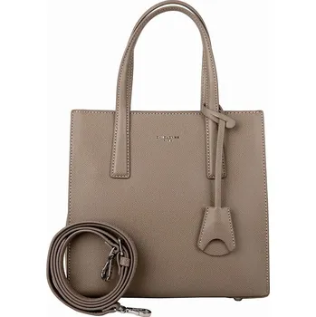 Střední tříoddílová hnědo-šedá kabelka do ruky David Jones CM7132