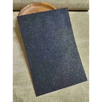 Pěnová guma Moosgummi s glitry 20x30 cm černá