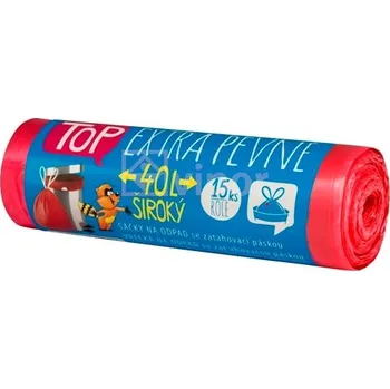 Odpadkový koš Sáčky do koše zatahovací 40 L Barva: červená