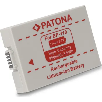 Patona Baterie BP-110 pro Canon HF R26 / HF 28 / HF 206, 950 mAh