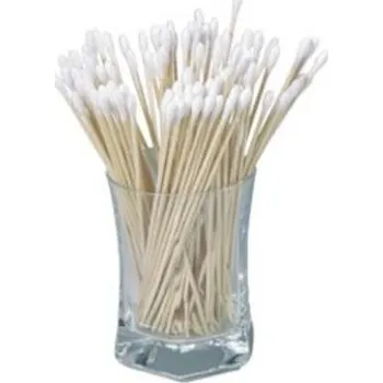 Vatové tampóny na dřevěné tyčce, délka 25 cm, 1 ks
