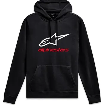 Pánská mikina ALPINESTARS mikina ALWAYS 2.0 černá/bílá/červená - 2XL
