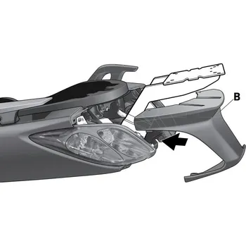 Zavazadlo na motocykl SHAD Nosič kufru SHAD X-Max 10/13 130.Y0XM20ST