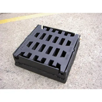 kanalizace Plastová mříž pro uliční vpusť Rovasco M508D D400 s rámem BEGU 500x500mm