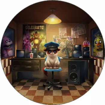 Jedlá dekorace na dort Jedlý papír Five Nights at Freddy's Grumpy Cat 19,5 cm