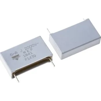 Fóliový kondenzátor, řada: MKP1841 6.8nF ±5procent 2 kV dc, 700 V ac, Průchozí otvor Vishay
