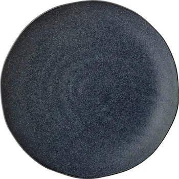 BLOOMINGVILLE Modrý talíř Aura z kameniny