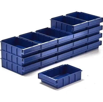 Plastový box DETAIL, 300x188x80 mm, modrý, bal. 18 ks