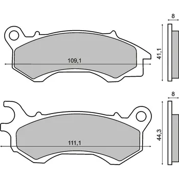 Brzda pro motocykl RMS Brzdové destičky 2780 RMS 225102780