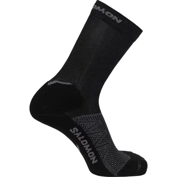 Pánské ponožky Černé běžecké ponožky Salomon Speedcross Crew Socks C19733 Velikost: 45-47