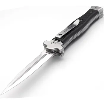 kapesní nůž Zavírací nůž A.G.A. CAMPOLIN ZERO Black - dagger satin blade