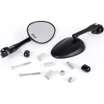 Zrcátko pro motocykl Moto Nostra Zrcátka Moto Nostra 1405 do řídítek černá mat - sada 51686