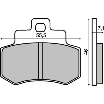 Brzda pro motocykl RMS Brzdové destičky 0510 RMS 225100510