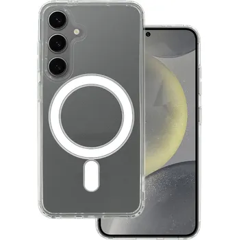 Pouzdro na mobilní telefon Zadní kryt Acrylic Magsafe pro Samsung S24 FE transparentní