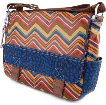 batoh na notebook Dámská taška Fossil Wmns Shoulderbag Key-Per Messenger Stripe mix