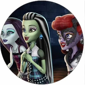 Jedlá dekorace na dort Jedlý papír Monster High 19,5 cm