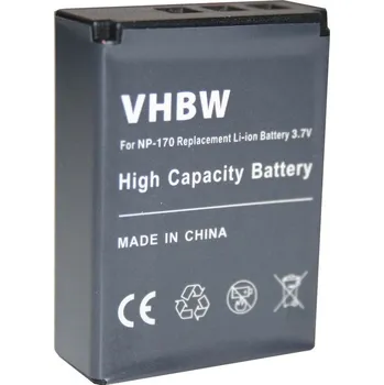 VHBW Baterie PA3985 pro Toshiba Camileo X200 / X400 / Z100, 1300 mAh