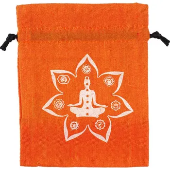 Dárková taška Pytlík dárkový Gifty Yoga 11 x 14 cm oranžová