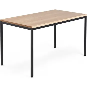 Psací stůl Psací stůl QBUS, 4 nohy, 1400x800 mm, černý rám, dub